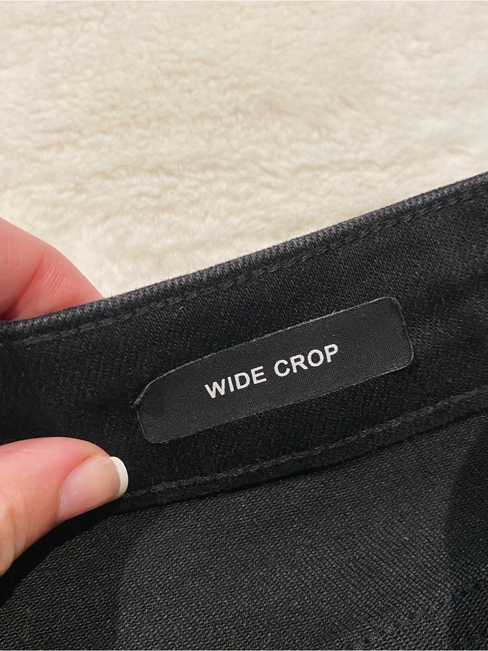 (11) Judy Blue Wide Leg Crop Jean Perfect Storm Black High Waist 30 Cropped - Picture 5 of 14
